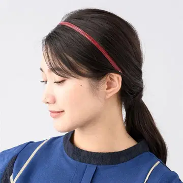 컴플렉스 비즈 가죽 머리띠 헤어밴드 헤어 액세서리