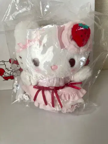 헬로키티 키티 딸기 휘핑 케이크 마스코트 백참