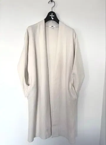 유니클로 여성용 긴팔 두꺼운 원단 롱 가디건