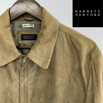 BARNEYS NEWYORK 천연 가죽 스웨이드 가죽 자켓 이탈리아제