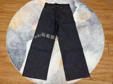 NO FAITH STUDIOS 와이드 데님 곤색 S