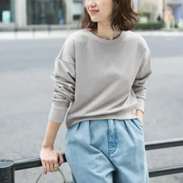 DOORS 컴팩트 라메 맨투맨 택 포함 미사용 새상품