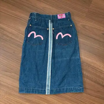 [ 새상품급 ] EVISU donna 에비수 돈나 카모메 데님 스커트