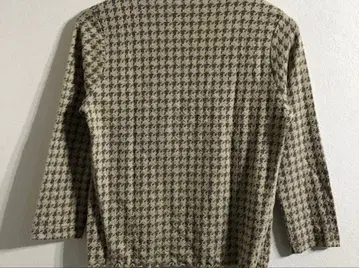 노브랜드 긴팔 상의 하운드투스 체크 패턴 새상품급