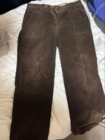 브라운 코듀로이 워크 팬츠