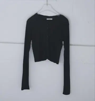 미사용 새상품 anuke Sheer Rib Cardigan 블랙