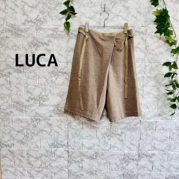 [ g27 ] [ 루카 ] 리본 포함 베이지 숏팬츠 [ S ] 울 사용