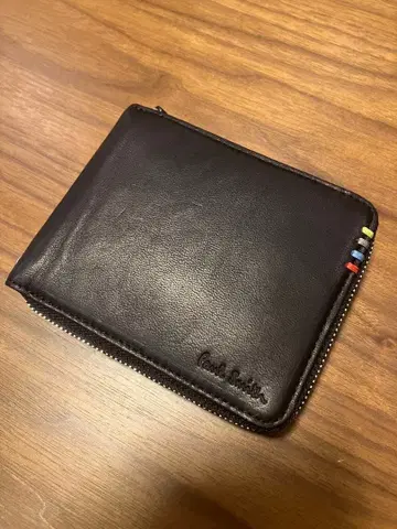 할인했습니다 Paul Smith 블랙 가죽 접이식 지갑