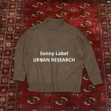 새상품급 URBAN RESEARCH 브라운 울 혼방 니트 여성용 브라운