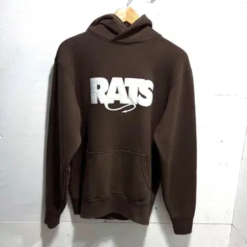 새상품 M 사이즈 RATS 브라운 후드 부착 후드티 일본제