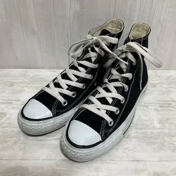 새상품급 컨버스 올스타 하이컷 스니커즈 블랙 캔버스 24cm