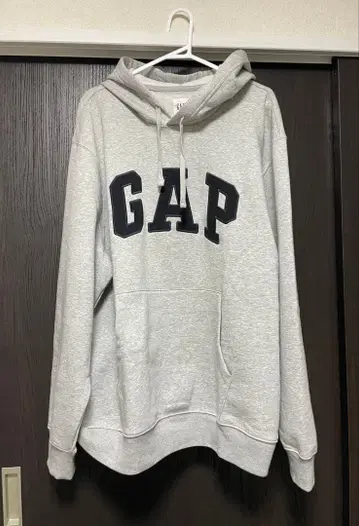 GAP 아치 로고 후드티 라이트 헤더 그레이 XL