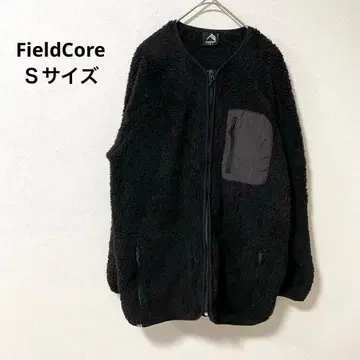FieldCore 블랙 플리스 자켓 S 보아 소재