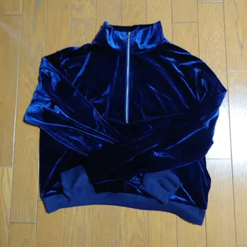 &g'aime 벨로아 하프 지퍼 풀오버