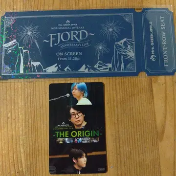 미세스 FJORD THE ORIGIN 백스테이지 패스 티켓 입장자 특전