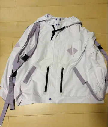 favorite 사이버 화이트 후드 부착 후드티