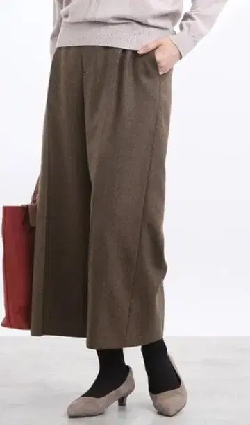 리플렉트 세탁 가능한 와이드 크롭 팬츠 15(3L)