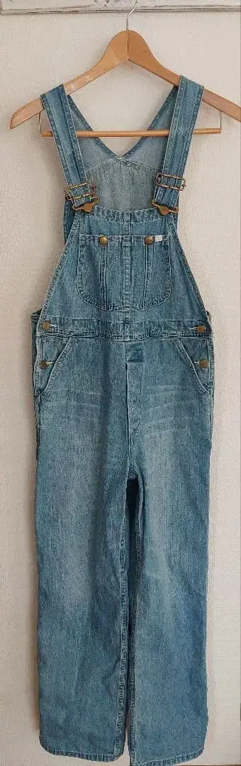 리 라이트 블루 데님 오버롤