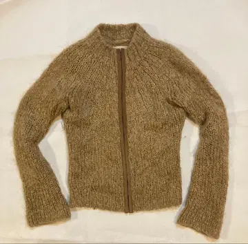 intoca. 모헤어 집업 니트