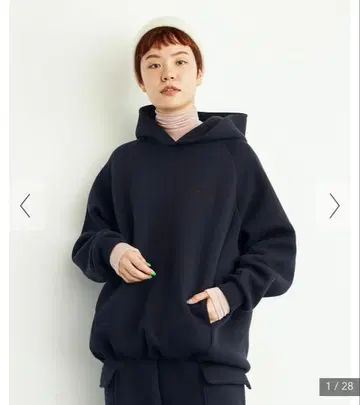 buoybuoy 종이 니트 후드티