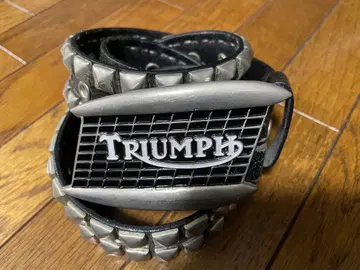 TRIUMPH 버클 스터드 장식 가죽 벨트 아메카지 ROCKERS