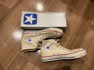 80s 컨버스 빈티지 아이보리 은박스 있음