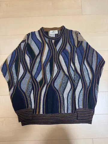 80's~90's 3D 니트 이탈리아제 모헤어 울