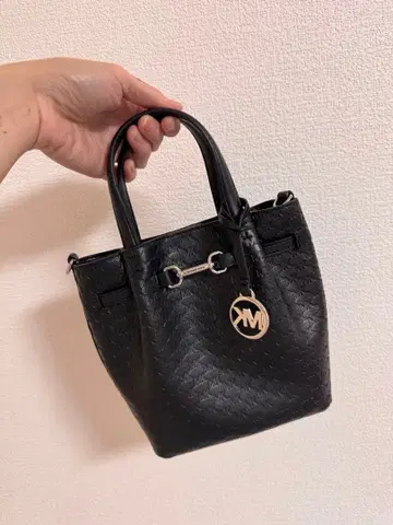 MK 블랙 뜨개질 백