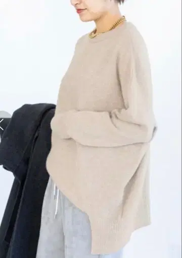 IENA 울 캐시미어 와이드 긴팔 풀오버