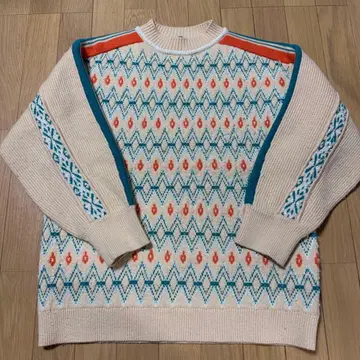 SNIDEL 스나이델 노르딕 라메 니트 스웨터 풀오버