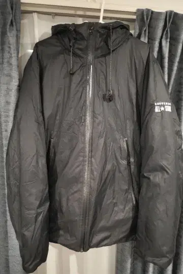 CONVERSE ALL STAR 다운 자켓 XL 블랙