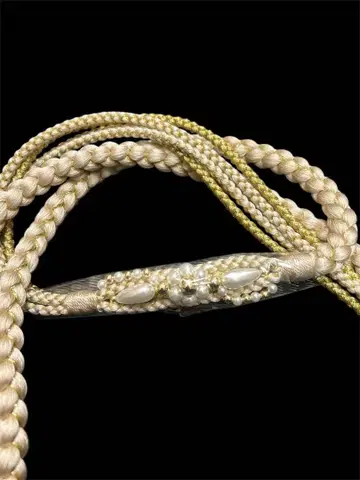 후리소데용 허리띠 럭셔리! 펄 장식 포함 성인식 새상품