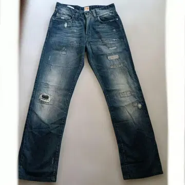 HUGO BOSS 데미지 가공 스트레이트 청바지 29/34
