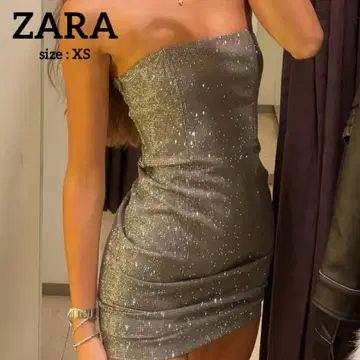 ZARA 큐빅 미니 원피스 XS