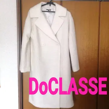 두클라쎄 롱 화이트 포근 체스터 코트