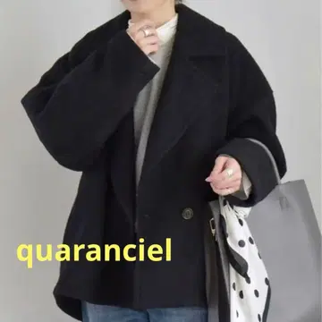 quaranciel: 슬라이버 코쿤 숏 자켓 코트