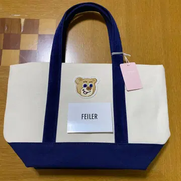 FEILER 곰 자수 토트백