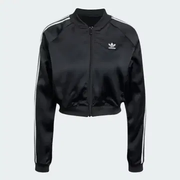 adidas 크롭 자켓 블랙