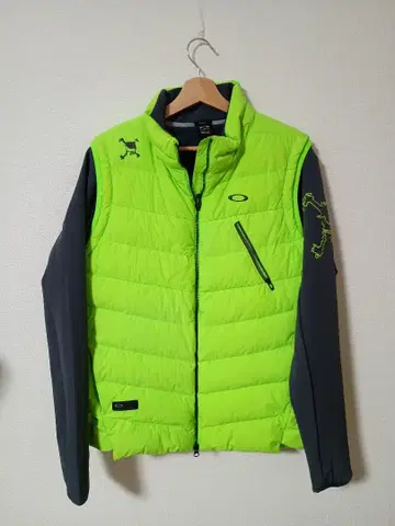 Oakley 형광 그린 남성용 자켓