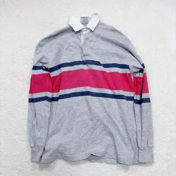 BARBARIAN 긴팔 셔츠 보더 빅 루즈핏 구제 의류 빈티지