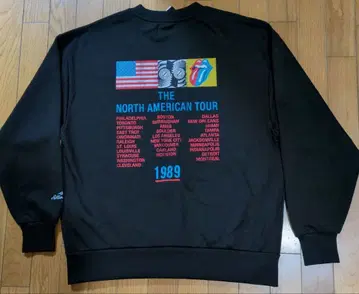 [ 새상품 ] 롤링 스톤스 LL 남성용 트레이닝복 속기모 블랙 시마무라