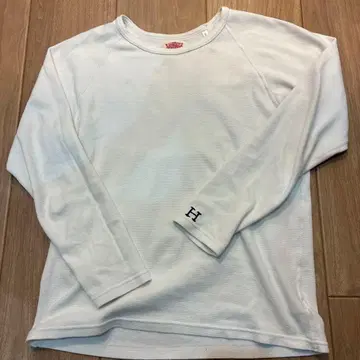 화이트 긴팔 T셔츠 사이즈 3