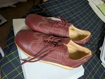 가죽 캐주얼 슈즈 버건디