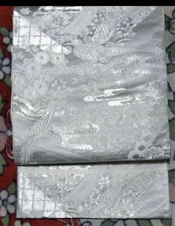 [ 미사용품 ] 격식 높은 플라티나의 후쿠로 오비