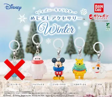 디즈니 메지루시 액세서리 WINTER 4종 세트 세미컴프