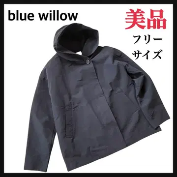 새상품급 blue willow 블루위로 자켓 네이비 후드 부착
