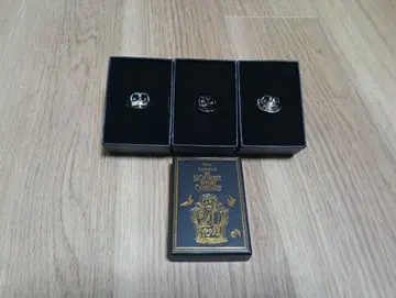 나이트메어 비포 크리스마스 페이스 메탈 반지 3개 세트