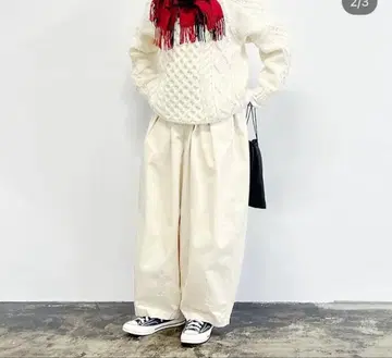 새상품급 하베스티 서커스 팬츠 아이보리 사이즈 0