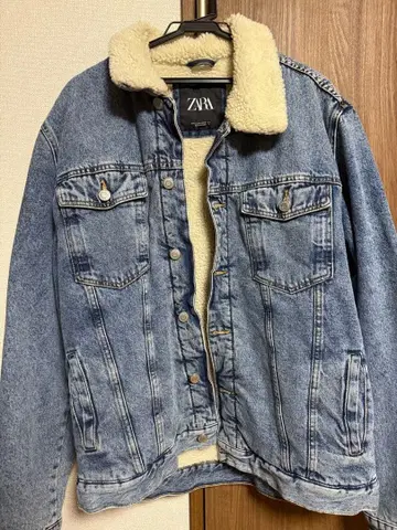 구제 의류 ZARA 보아 안감 데님 자켓 XL