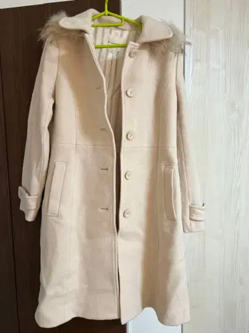 KUMIKYOKU 후드 부착 코트 사이즈 3 베이지